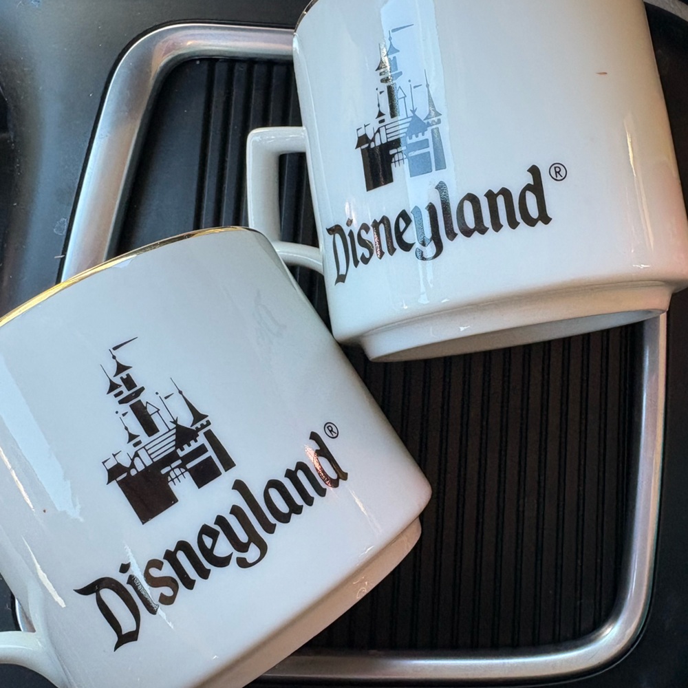 Disney mugs vintage Japan 1970s White Gold Trim Coffee Tea Mug Cup